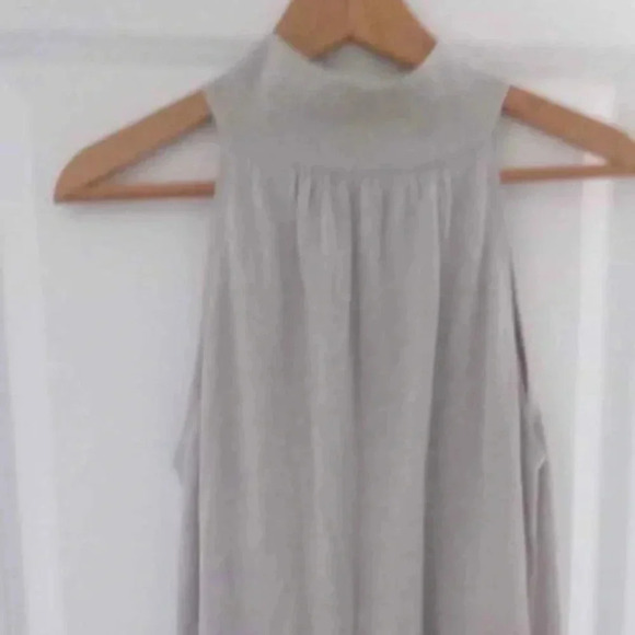 Axara Paris  knitted grey turtleneck midi Dress - Picture 4 of 10